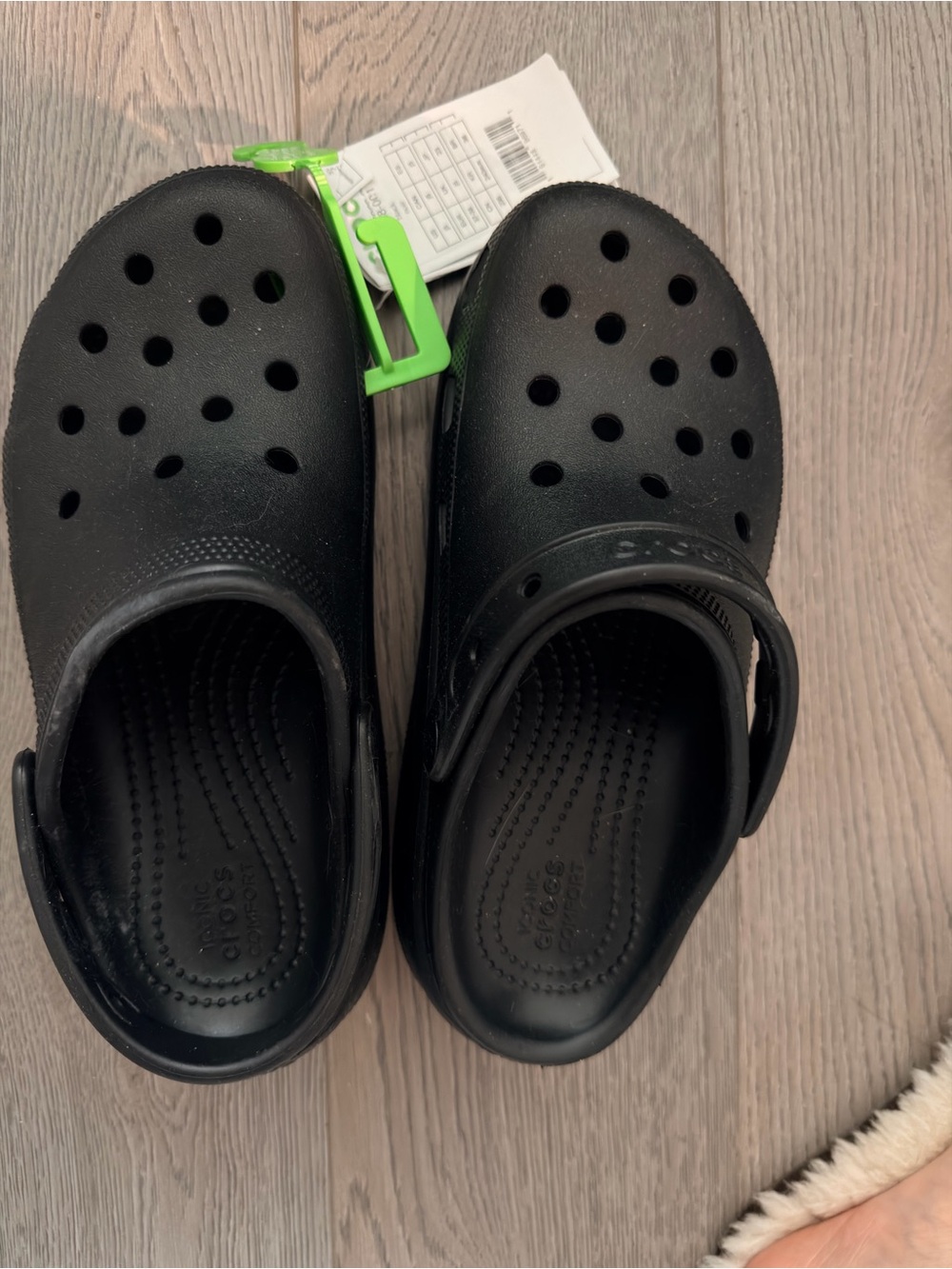 CROCS Kids Black Foam Clogs
